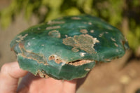 Polished On One Side Emerald Mtorolite Plates x 2 From Mutorashanga, Zimbabwe - Toprock Gemstones and Minerals 