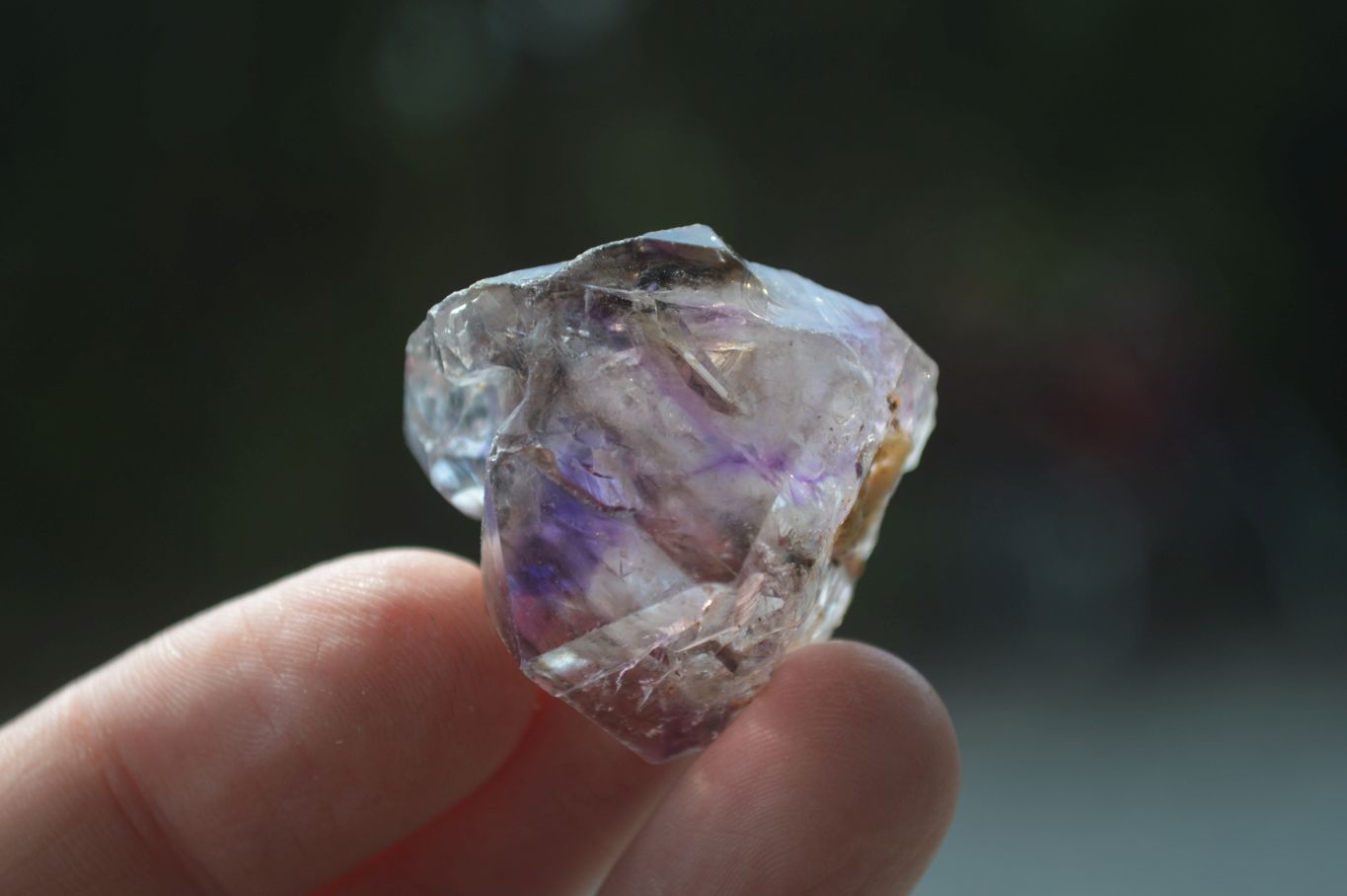 Natural Single Amethyst Window Quartz Crystals  x 21 From Chiredzi, Zimbabwe - Toprock Gemstones and Minerals 
