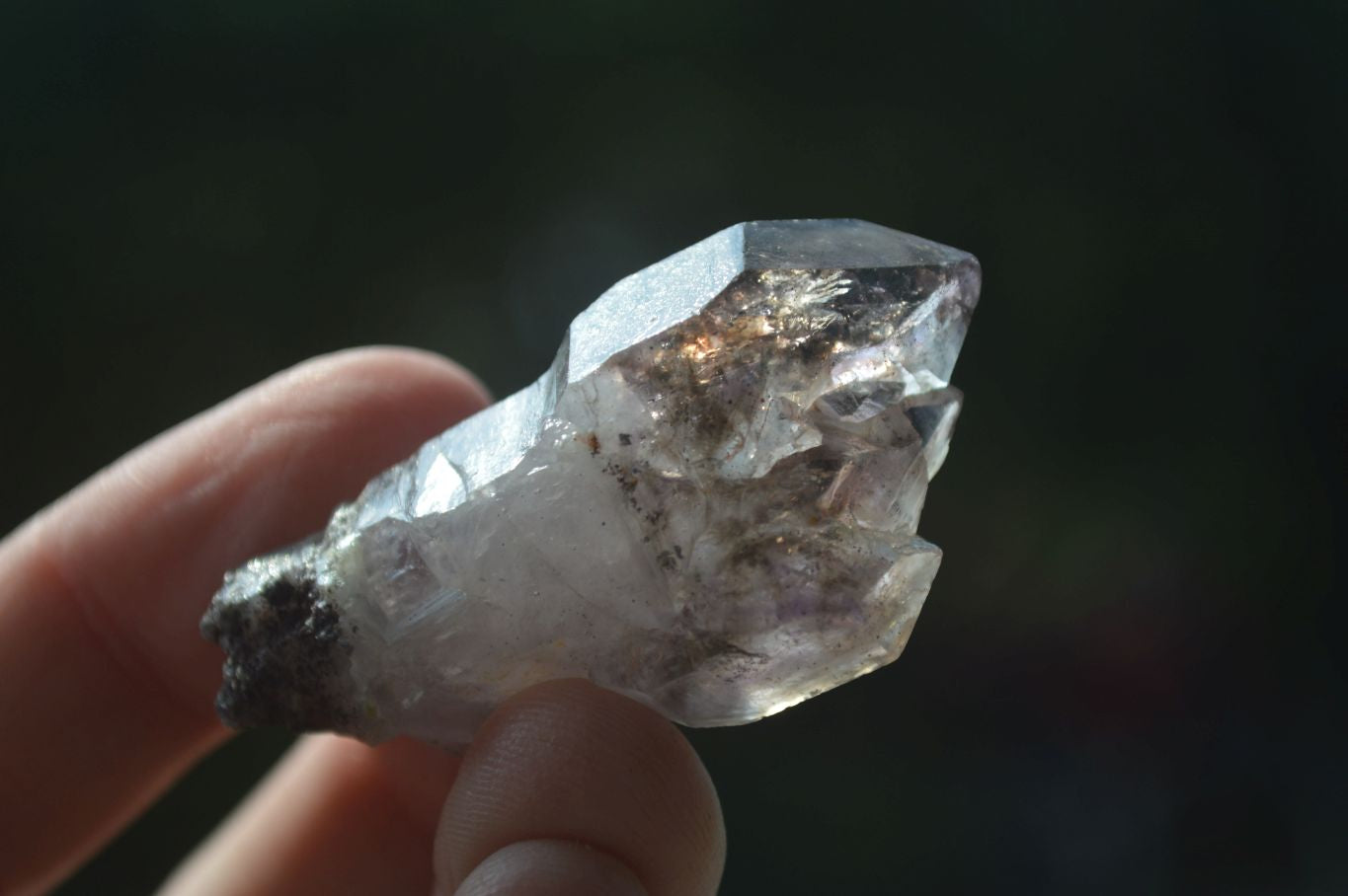 Natural Single Amethyst Window Quartz Crystals  x 21 From Chiredzi, Zimbabwe - Toprock Gemstones and Minerals 