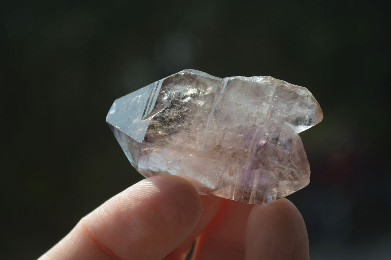 Natural Single Amethyst Window Quartz Crystals  x 21 From Chiredzi, Zimbabwe - Toprock Gemstones and Minerals 