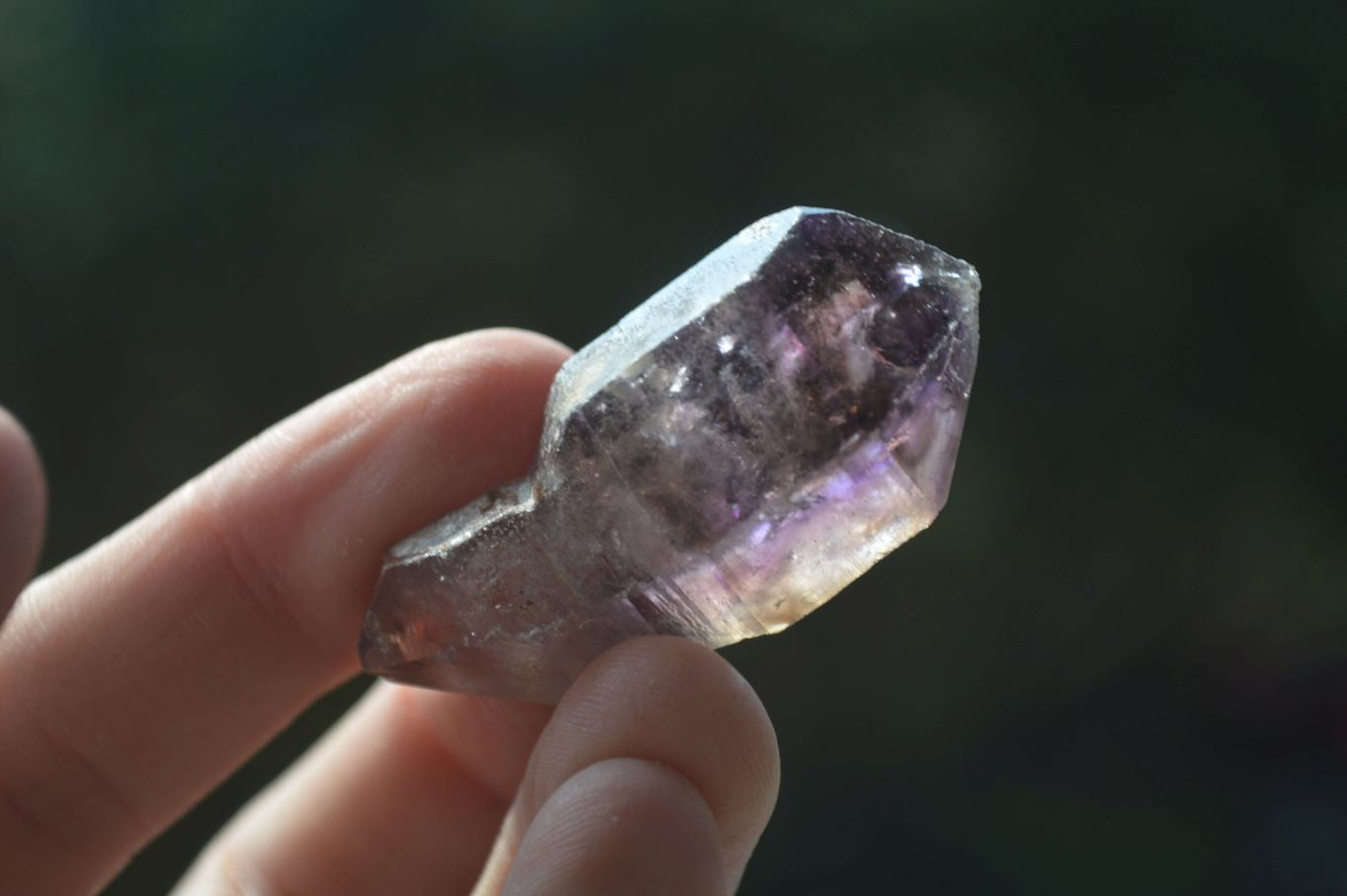 Natural Single Amethyst Window Quartz Crystals  x 21 From Chiredzi, Zimbabwe - Toprock Gemstones and Minerals 
