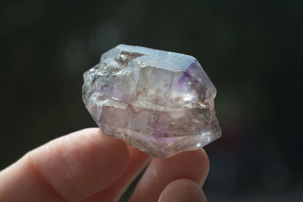 Natural Single Amethyst Window Quartz Crystals  x 21 From Chiredzi, Zimbabwe - Toprock Gemstones and Minerals 