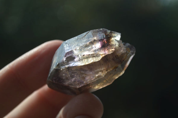 Natural Single Amethyst Window Quartz Crystals  x 21 From Chiredzi, Zimbabwe - Toprock Gemstones and Minerals 