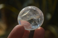 Polished Small Semi Optic Clear Quartz Galet / Palm Stones x 35 From Madagascar - Toprock Gemstones and Minerals 