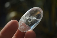 Polished Small Semi Optic Clear Quartz Galet / Palm Stones x 35 From Madagascar - Toprock Gemstones and Minerals 