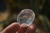 Polished Small Semi Optic Clear Quartz Galet / Palm Stones x 35 From Madagascar - Toprock Gemstones and Minerals 