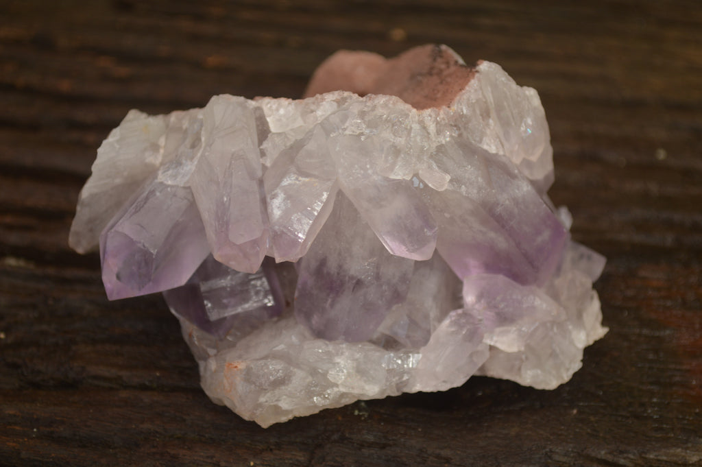 Natural Jacaranda Amethyst Clusters x 2 From Zambia - Toprock Gemstones and Minerals 