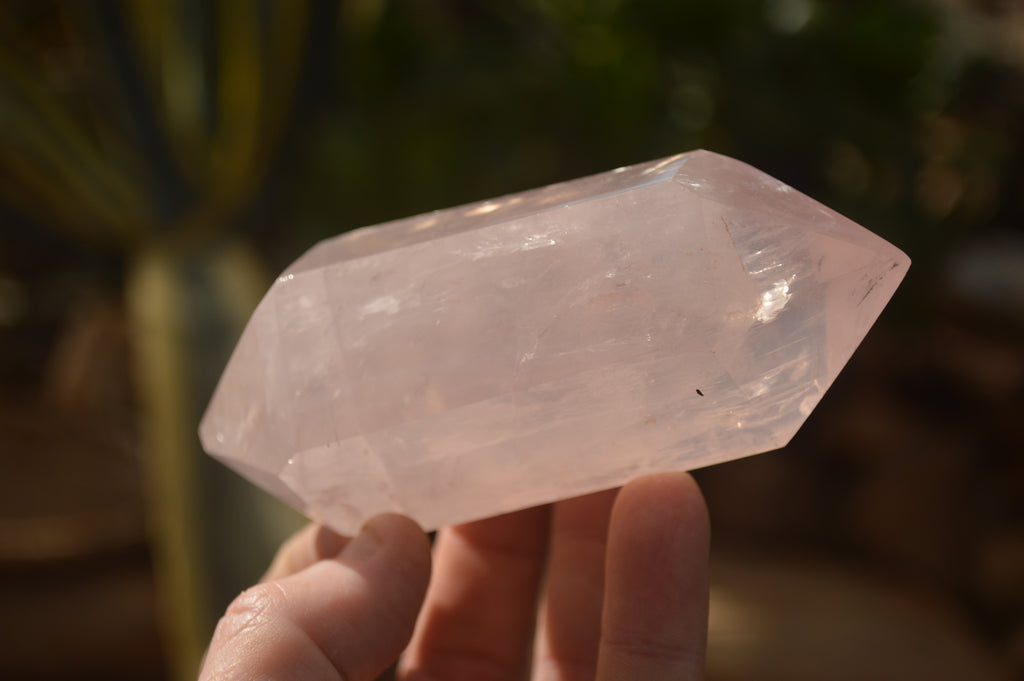 Polished Gemmy Double Terminated Rose Quartz Points x 4 From Ambatondrazaka, Madagascar - Toprock Gemstones and Minerals 