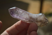 Natural Long Window Amethyst Quartz Crystals  x 12 From Chiredzi, Zimbabwe - Toprock Gemstones and Minerals 