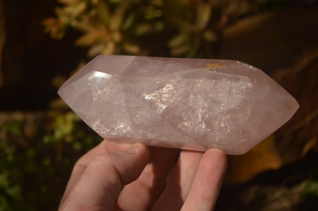 Polished Gemmy Double Terminated Rose Quartz Points x 4 From Ambatondrazaka, Madagascar - Toprock Gemstones and Minerals 