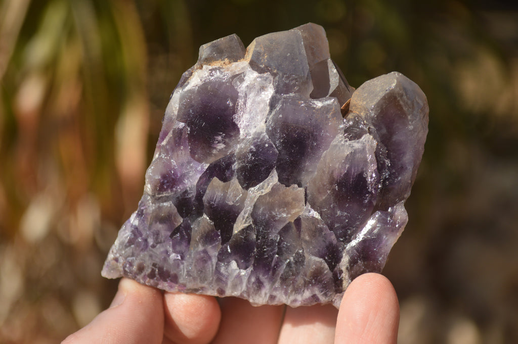 Polished Sliced Amethyst Crystal Plates x 15 From Zambia - Toprock Gemstones and Minerals 