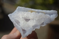 Natural Etched Blue Chalcedony Specimens  x 6 From Nsanje, Malawi - Toprock Gemstones and Minerals 