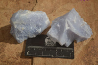 Natural Etched Blue Chalcedony Specimens  x 6 From Nsanje, Malawi - Toprock Gemstones and Minerals 