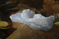 Natural Etched Blue Chalcedony Specimens  x 6 From Nsanje, Malawi - Toprock Gemstones and Minerals 