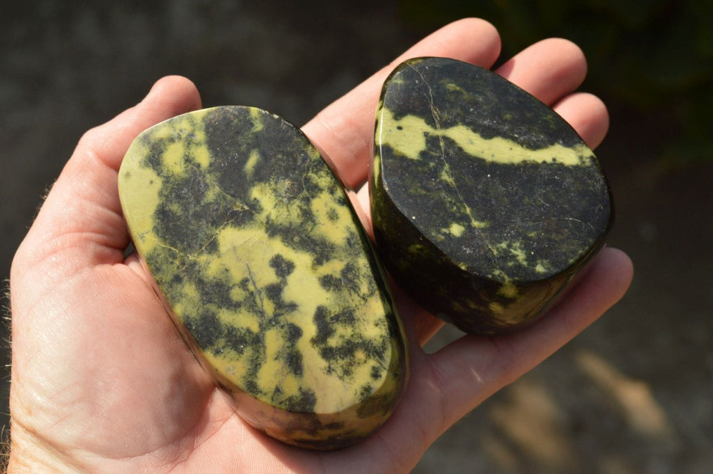 Polished Gorgeous Leopard Stone Free Forms  x 5 From Zimbabwe - TopRock