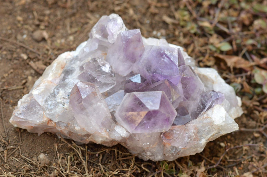 Natural Pale Jacaranda Amethyst Quartz Clusters x 2 From Mumbwe, Zambia - TopRock