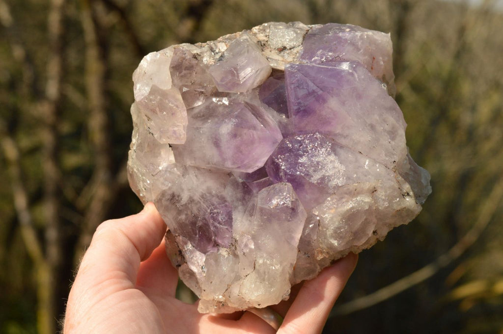 Natural Pale Jacaranda Amethyst Quartz Clusters x 2 From Mumbwe, Zambia - TopRock