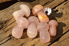 Polished Gemmy Pink Star Rose Quartz Mushrooms  x 6 From Ambatondrazaka, Madagascar - TopRock