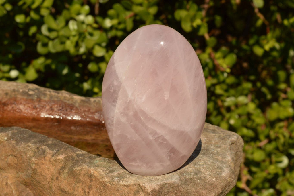 Polished Pink Rose Quartz Standing Free Forms  x 3 From Ambatondrazaka, Madagascar - TopRock