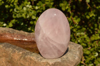 Polished Pink Rose Quartz Standing Free Forms  x 3 From Ambatondrazaka, Madagascar - TopRock