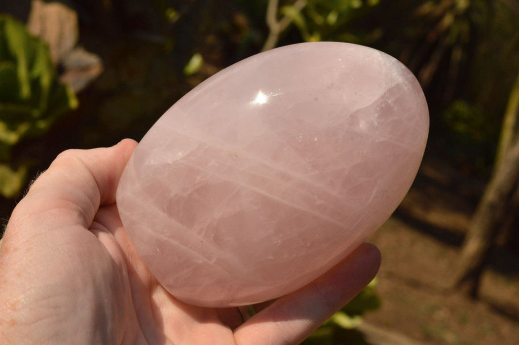 Polished Pink Rose Quartz Standing Free Forms  x 3 From Ambatondrazaka, Madagascar - TopRock