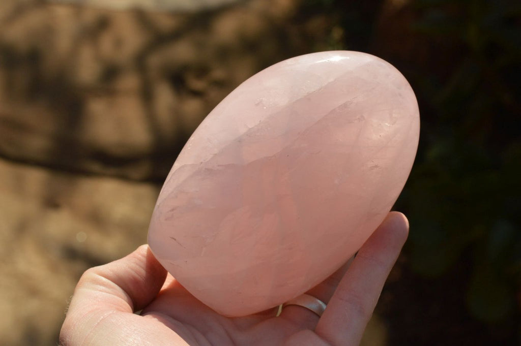 Polished Pink Rose Quartz Standing Free Forms  x 3 From Ambatondrazaka, Madagascar - TopRock