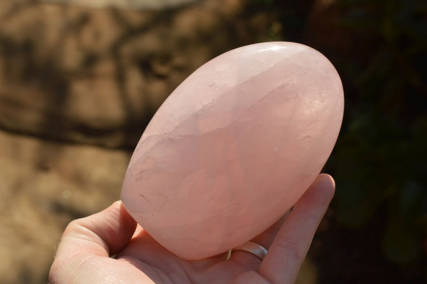 Polished Pink Rose Quartz Standing Free Forms  x 3 From Ambatondrazaka, Madagascar - TopRock