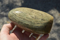 Polished Green Fuchsite Quartz Standing Free Forms  x 2 From Andakatani, Madagascar - TopRock