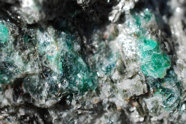 Natural Emeralds In Matrix Specimens x 6 From Sandawana, Zimbabwe - TopRock