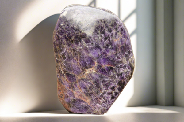 Polished XXL Rare Deep Purple Dream Flower Amethyst Display Piece  x 1 From Madagascar - Toprock Gemstones and Minerals 