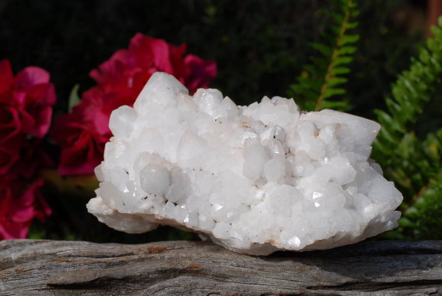 Natural Castle Quartz Crystal Clusters x 3 From Madagascar - TopRock