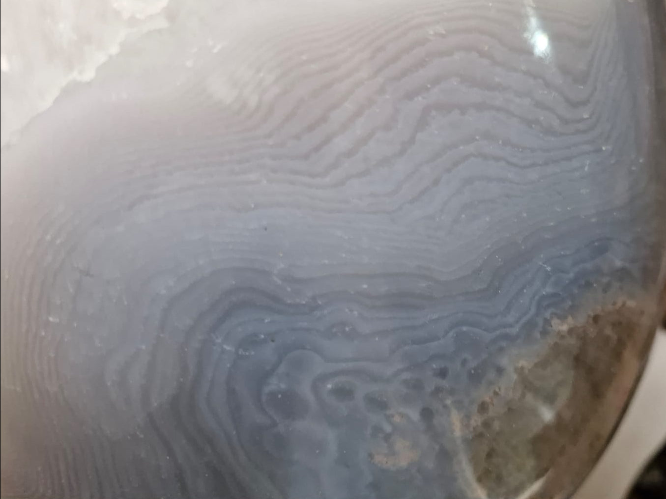 (+12 WEEKS!) Polished XXL Blue Agate Gemstone Egg x 1 From Maintirano, Madagascar