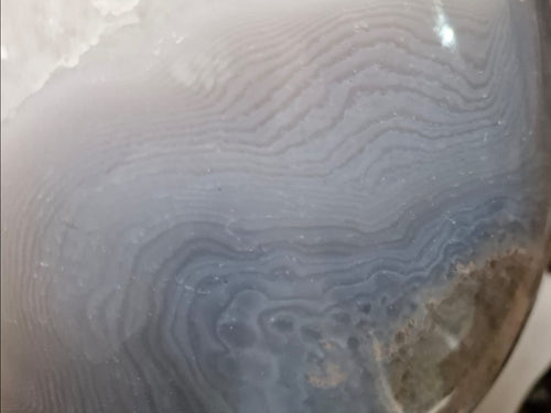 (+12 WEEKS!) Polished XXL Blue Agate Gemstone Egg x 1 From Maintirano, Madagascar