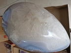 (+12 WEEKS!) Polished XXL Blue Agate Gemstone Egg x 1 From Maintirano, Madagascar