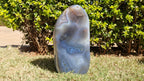 (+12 WEEKS!) Polished XL Smokey Agate Standing Display Piece x 1 From Maintirano, Madagascar