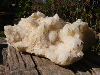 Natural White Phantom Castle Window Quartz Cluster x 1 From Ivato, Madagascar - Toprock Gemstones and Minerals 