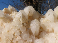 Natural White Phantom Castle Window Quartz Cluster x 1 From Ivato, Madagascar - Toprock Gemstones and Minerals 