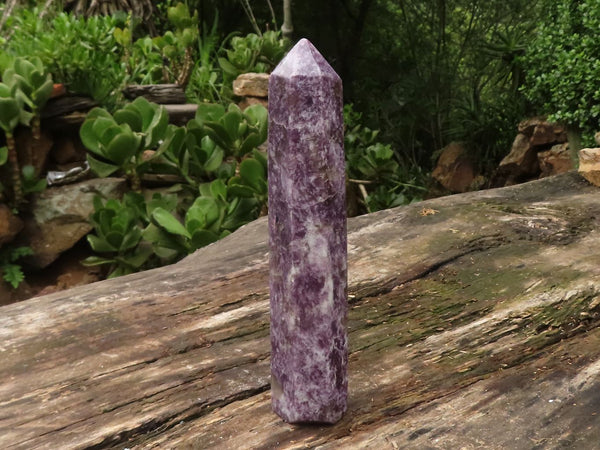 Polished Tall Purple Lepidolite Mica Point  x 1 From Madagascar - TopRock