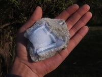 Natural Blue Lace Agate Geode Specimens  x 12 From Nsanje, Malawi - TopRock
