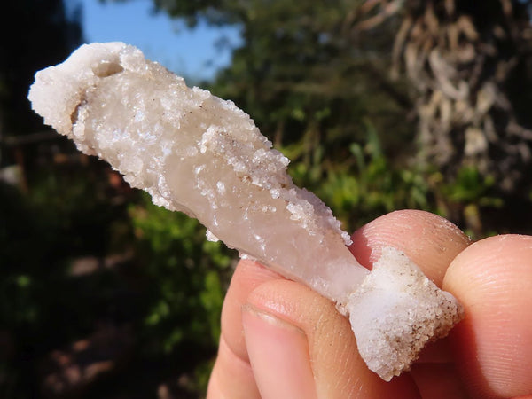 Natural Drusy Quartz Coated Calcite Crystals  x 20 From Alberts Mountain, Lesotho - Toprock Gemstones and Minerals 