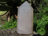 Polished Rose Quartz Crystal Points x 3 From Madagascar - TopRock