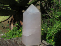 Polished Rose Quartz Crystal Points x 3 From Madagascar - TopRock