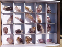 Natural Window Amethyst Crystals  x 20 From Chiredzi, Zimbabwe - Toprock Gemstones and Minerals 