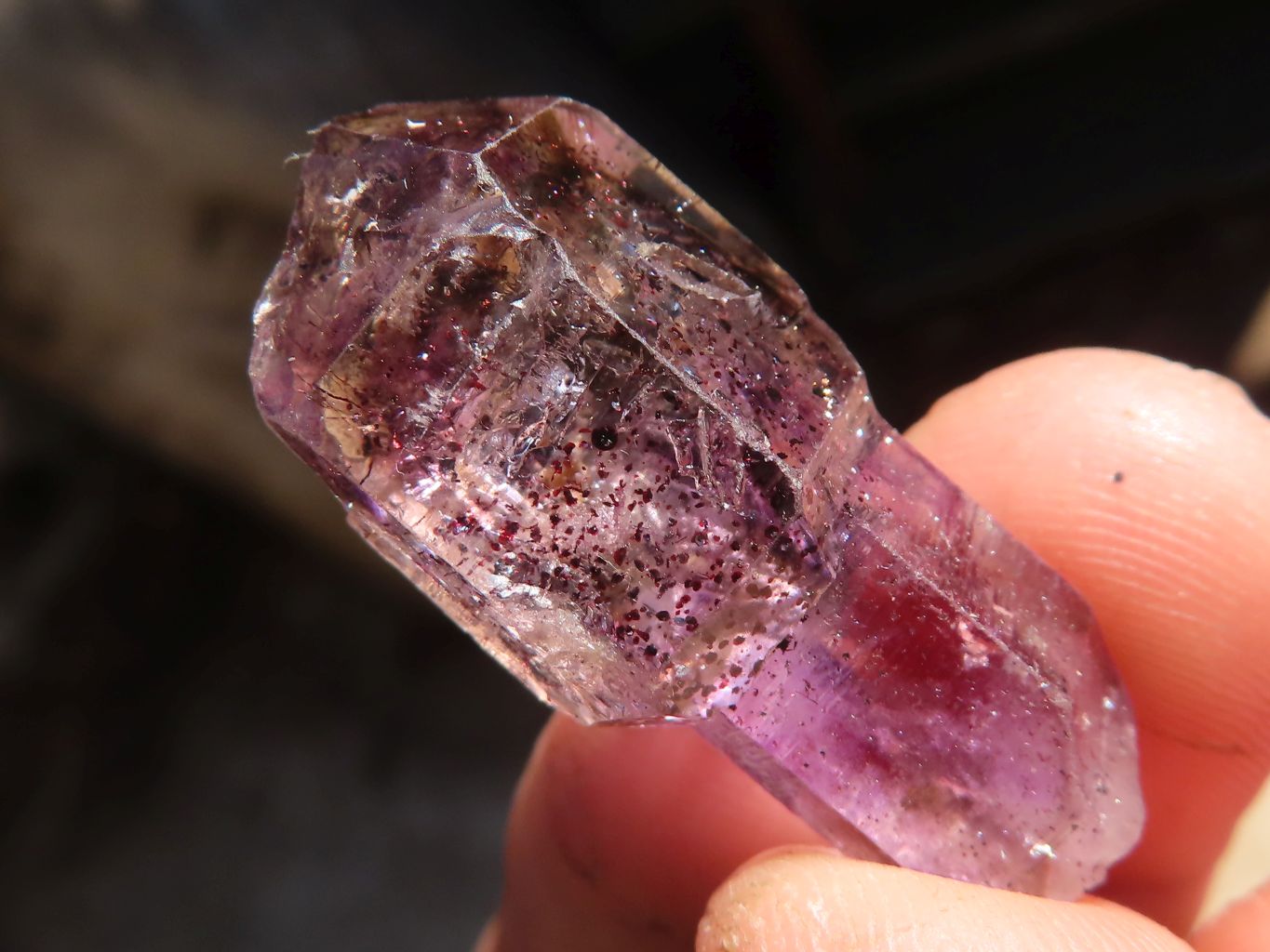 Natural Window Amethyst Crystals  x 20 From Chiredzi, Zimbabwe - Toprock Gemstones and Minerals 