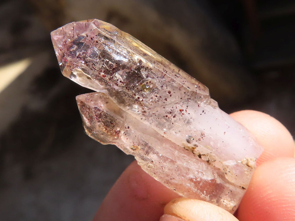 Natural Window Amethyst Crystals  x 20 From Chiredzi, Zimbabwe - Toprock Gemstones and Minerals 