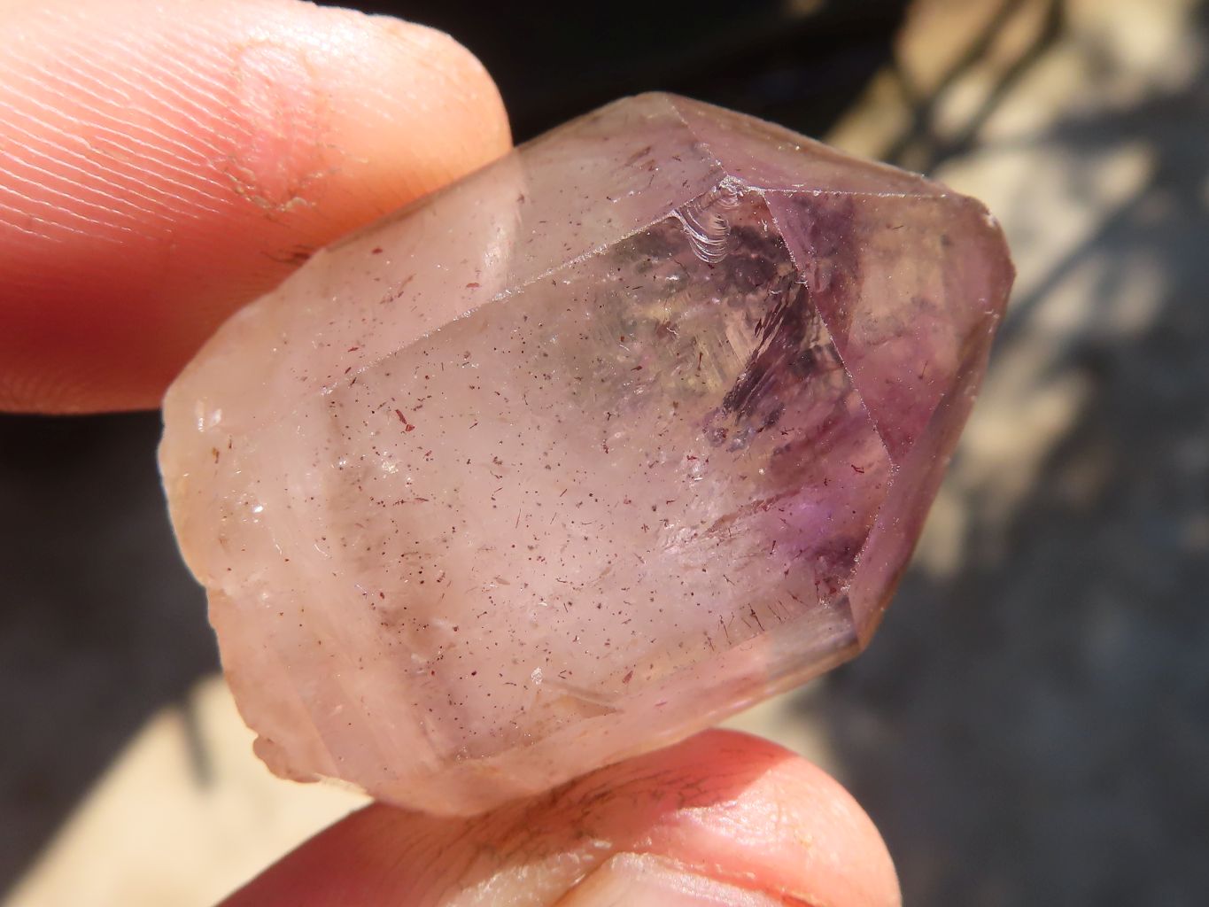 Natural Window Amethyst Crystals  x 20 From Chiredzi, Zimbabwe - Toprock Gemstones and Minerals 