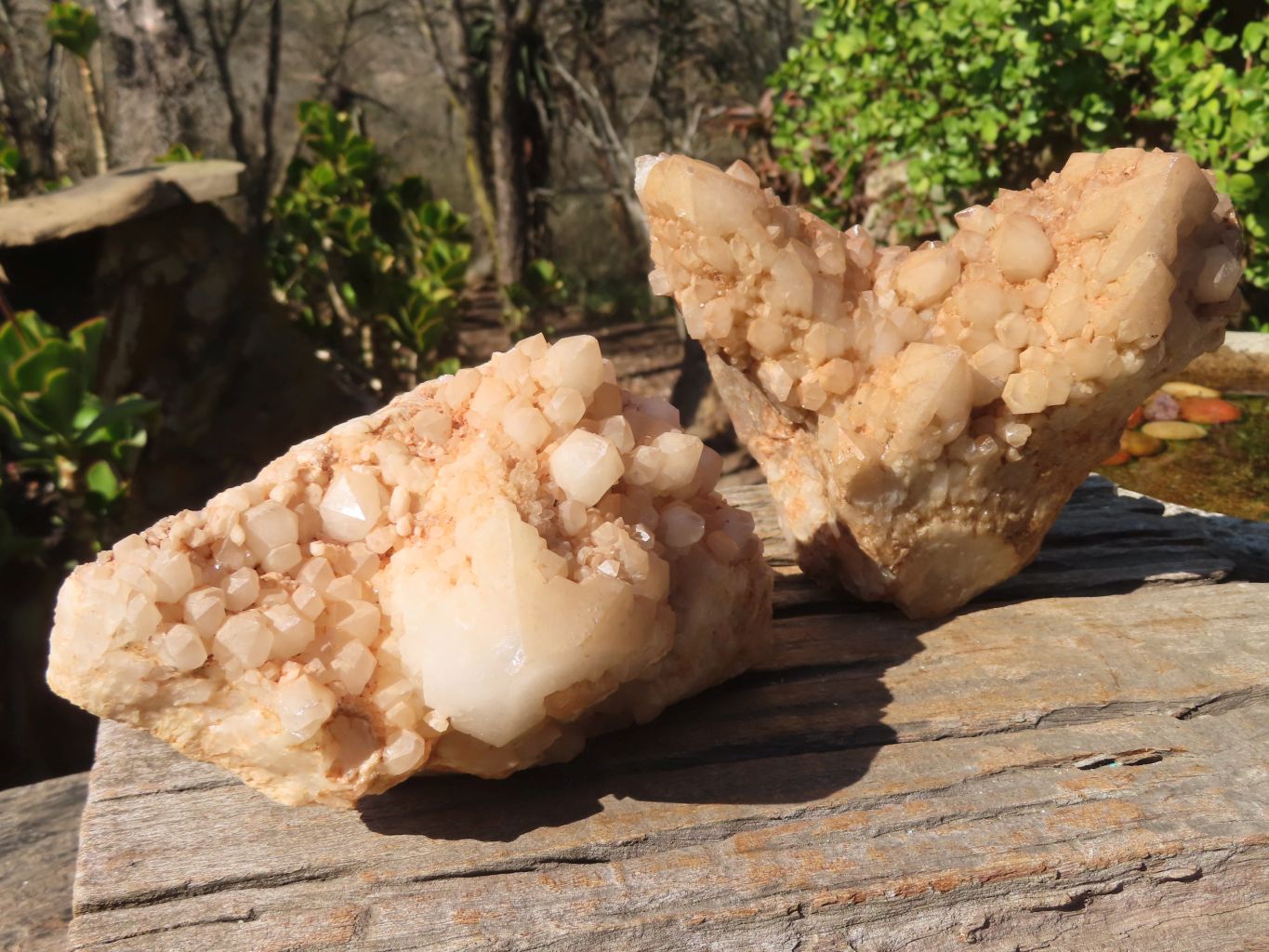 Natural Large Cascading Candle Quartz Specimens  x 2 From Madagascar - Toprock Gemstones and Minerals 
