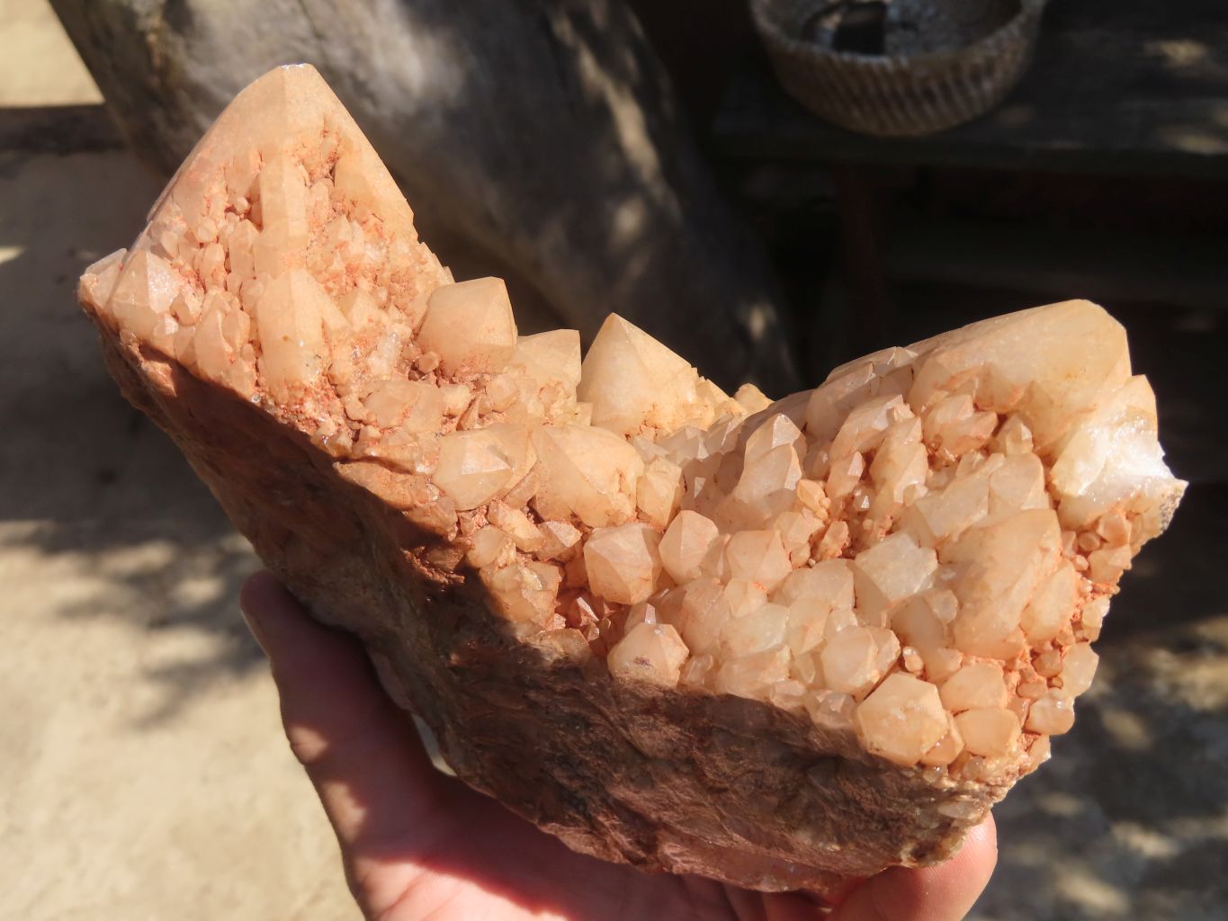 Natural Large Cascading Candle Quartz Specimens  x 2 From Madagascar - Toprock Gemstones and Minerals 