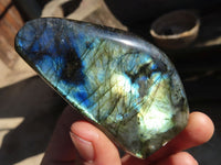 Polished Labradorite Standing Free Forms  x 6 From Tulear, Madagascar - Toprock Gemstones and Minerals 