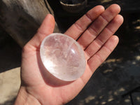 Polished Clear Quartz Galet / Palm Stones x 12 From Madagascar - Toprock Gemstones and Minerals 
